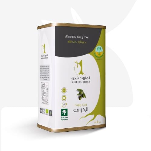 زيت زيتون عضوي بكر ممتاز درجة اولى 4 لتر معصور على...