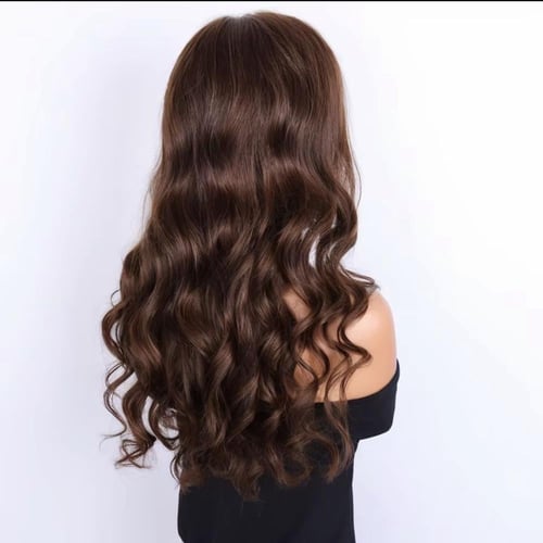 شعر بني طول 22 انش بغُره كثافه180%