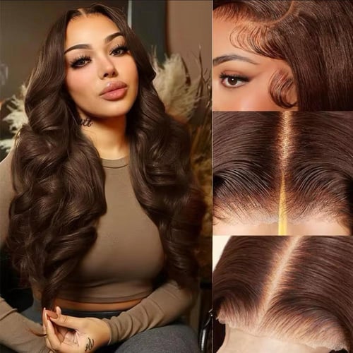 طول30انش لون بني نص دانتيل