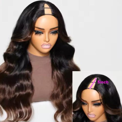 باروكة كلبسات بلونين ويفي طول 26 انش كثافه180%