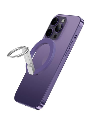 حامل حلقي مغناطيسي للآيفون من آميزينغ ثينغ لون بنف...