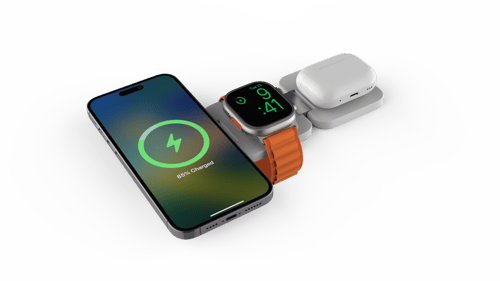 كيوب نيست شاحن متنقل مغناطيسي قابل للطي استطاعة ٢٠...