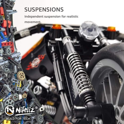 نيفليز قطع تركيب دراجة نارية عدد 451 قطعة