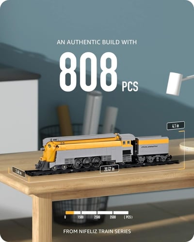 نيفليز قطع تركيب قطار بخاري عدد 808 قطعة