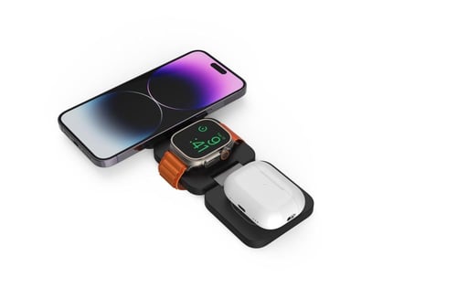 كيوب نيست شاحن متنقل مغناطيسي قابل للطي استطاعة ٢٠...