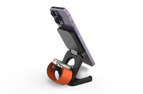 كيوب نيست شاحن متنقل مغناطيسي قابل للطي استطاعة ٢٠...