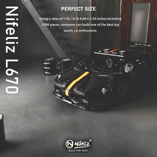 نيفليز قطع تركيب سيارة سباقات عدد 1337 قطعة