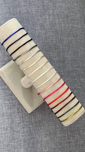 سوار خيوط الكوفي - فضة