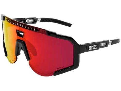 نظارة رياضية SCICON AEROSCOPE SUNGLASSES, BLACK GLOSS/RED