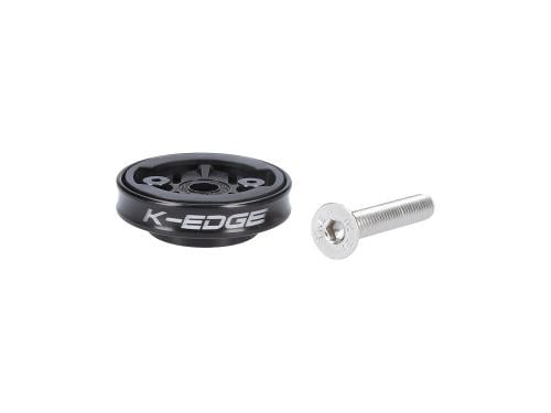 K-EDGE GRAVITY CAP STEM MOUNT FOR GARMIN QUARTER TURN TYPE COMPUTERS, BLACK