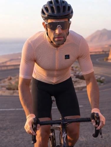 GO BIKE PEACH JERSEY