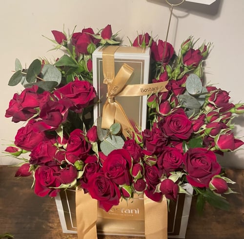 كيس تشوكلت بستاني بالورد الطبيعي