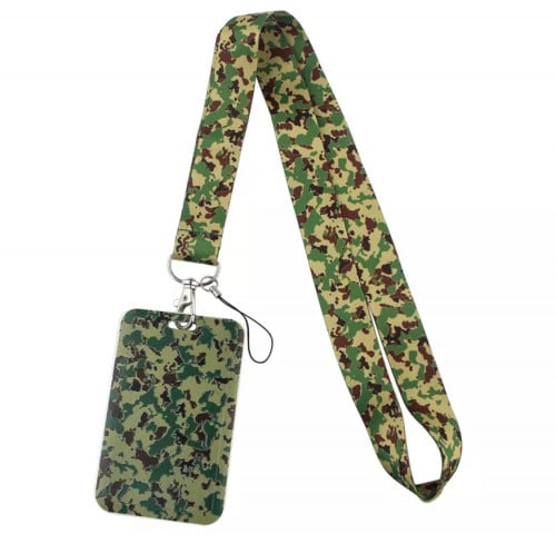 Army lanyard with card case
