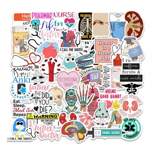 Nursing and medical stickers
