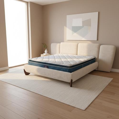 سرير شامبيون فخامه التصميم هد بورد كبير و ارجل من...