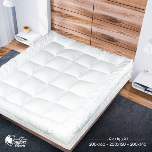 لباد الغيمة الفندقي 14 سم قماش 50% قطن مقاس نفر ون...