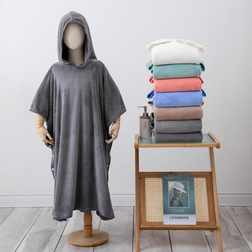 روب حمام اطفال مع قبعه مع ازرار بالجنب متوفر مقاسا...