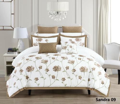 مفرش ملكي مطرز 10 قطع لينوم هوم موديل 09