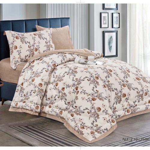 طقم مفرش نفر ونصف مقاس 140 مشجر مايكروفايبر موديل...