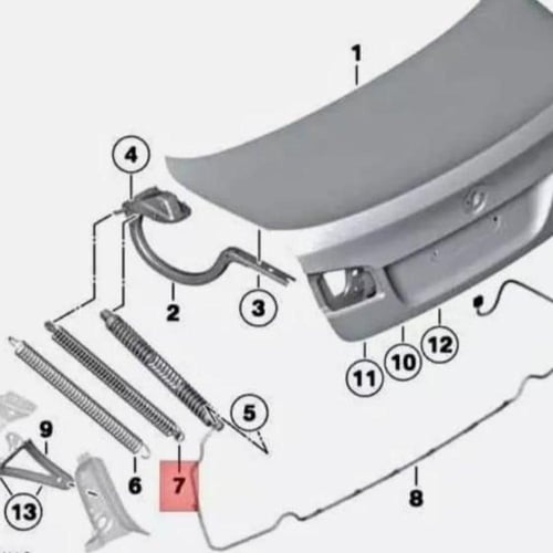 مساعد الشنطة الخلفية كهربائي 2 قطعة الجهتين 720701...