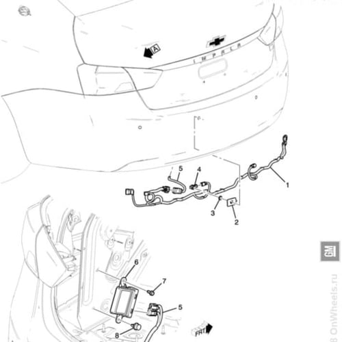 حساسات صدام خلفي مع ظفيرة الكهرب شيفروليه امبالا 2...