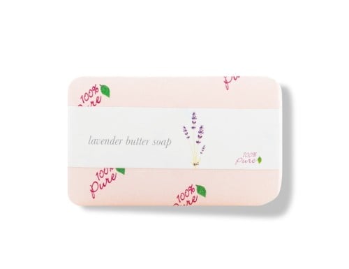 صابون بزبدة اللافندر العضوي من 100% PURE