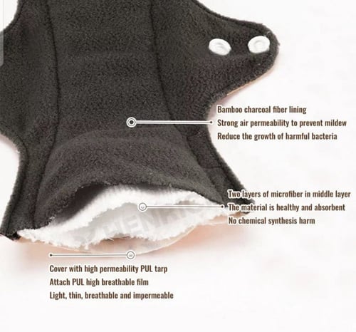 فوط البامبو الفحمي حجم كبير