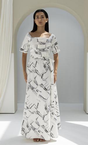 Whisper Lines Maxi Dress