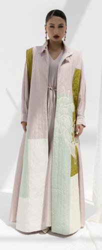 Quilted Jacket with Fitted Dress