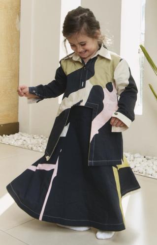 Abstract Bloom Dress Kids