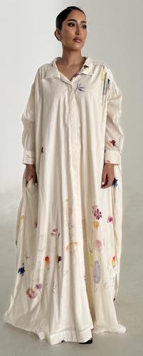 Floral oversized cotton dress