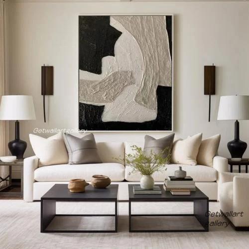 لوحة قماش جدارية فن تجريدي معاصر