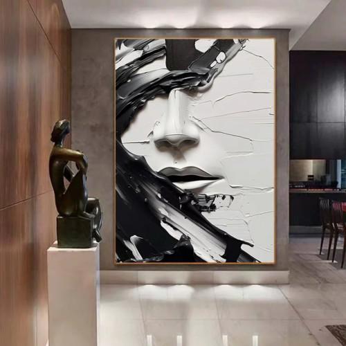 لوحة جدارية فن تجريدي عضوي