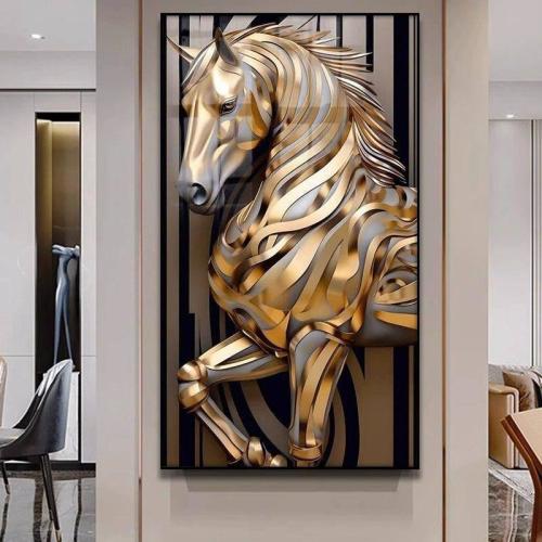 لوحة جدارية فن تجريدي - حصان