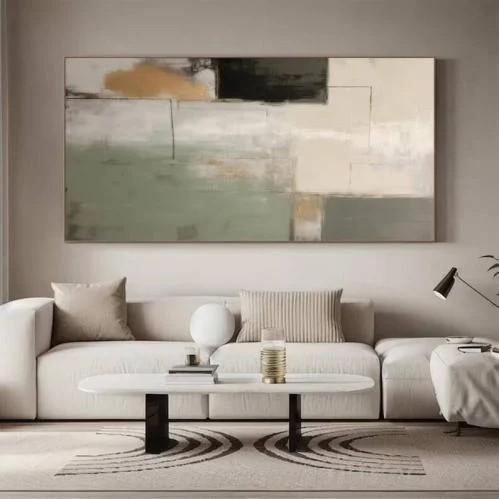 لوحة جدارية كبيرة فن تجريدي