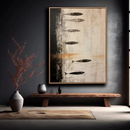 لوحة جدارية فن معاصر