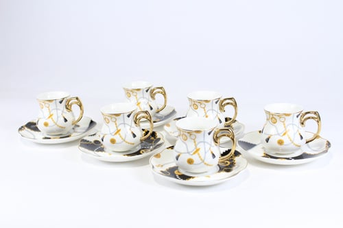 طقم فناجين مكون من 6 قطع