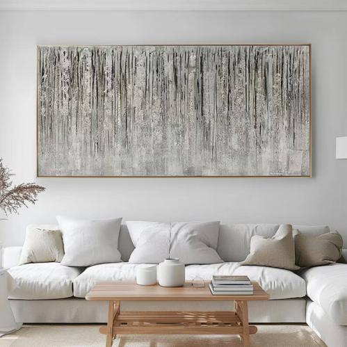 لوحة جدارية كبيرة - فن تجريدي عضوي