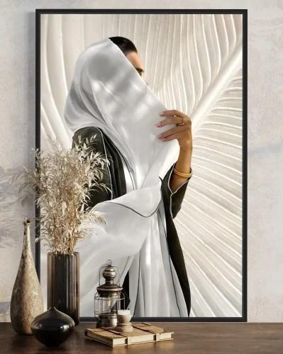 لوحة فنية تجريدية بتصميم بنت