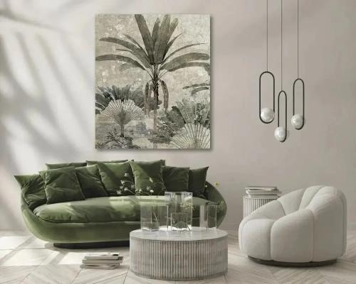 لوحة جدارية فن تجريدي عضوي