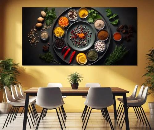 لوحة فن جداري للمطبخ