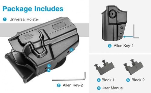 UNI PRO HOLSTER , جراب احترافي بقفل زر امان مناسب...