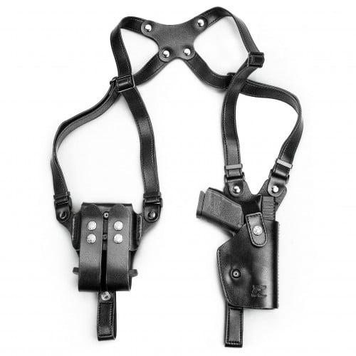 Leather shoulder holster, جراب كتف افقي، جلد ايطال...