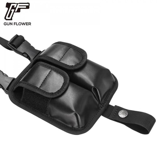 leather Shoulder holster, جراب كتف جلد و مخزنين ،...