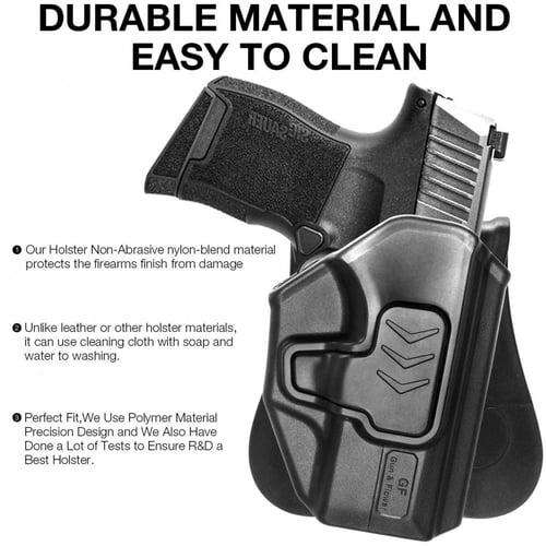 Sig P365 Holster ، جراب احترافي مع قفل زر الامان م...