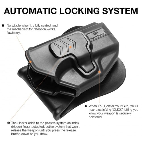 Sig P365 Holster ، جراب احترافي مع قفل زر الامان م...