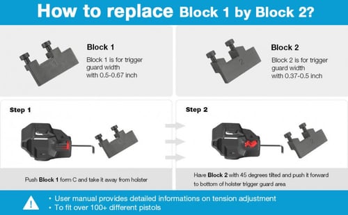 UNI PRO HOLSTER , جراب احترافي بقفل زر امان مناسب...