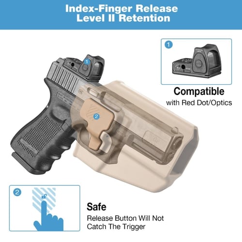 UNI PRO بيج, جراب احترافي بقفل زر امان مناسب لاكثر...