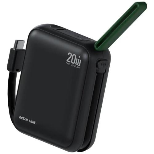 GREEN LION-باوربانك جرين ليون سوهو 10000mAh - أسود