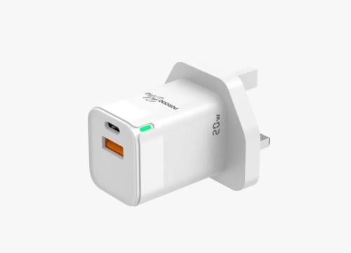 PORODO-راس شاحن جداري 20 واط بمخرجين بورودو بلو Po...